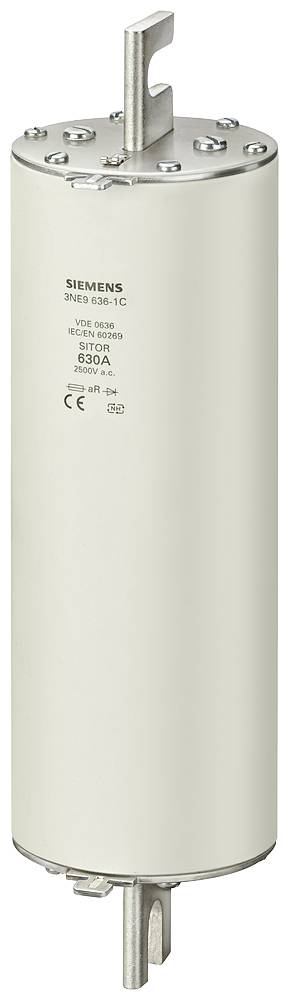 Zylinderförmige Siemens-Bauteil, gekennzeichnet mit '800A 690V', für elektrische Anwendungen.