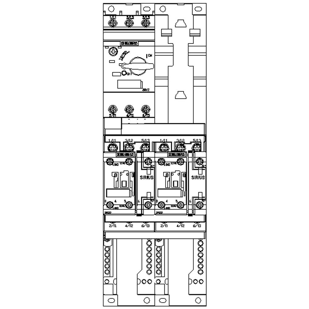 Siemens 3RA2220-4DB27-0BB4 3RA22204DB270BB4 Verbraucherabzweig Motorleistung bei 400V 11kW 690V Nennstrom 22A