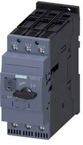 Ein Siemens-Schütz mit Drehschalter, Modell SIRIUS 3RA15, für industrielle Anwendungen, in einem schwarzen Gehäuse.
