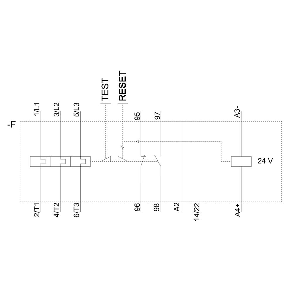 Siemens Überlastrelais 1 Schließer, 1 Öffner 3RB3113-4TB0 1St.