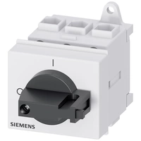 Siemens Lasttrennschalter Schwarz 3polig 16mm² 25A 690 V/AC 3LD21300TK11 Siemens Lasttrennschalter Schwarz 3polig 16mm² 25A 690 V/AC 3LD21300TK11