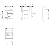 Siemens Lasttrennschalter Schwarz 3polig 16mm² 25A 690 V/AC 3LD21300TK11 Siemens Lasttrennschalter Schwarz 3polig 16mm² 25A 690 V/AC 3LD21300TK11