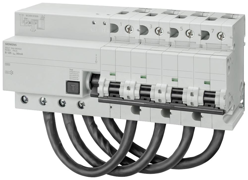 Siemens 5SU16747CK82 FI-Schutzschalter/Leitungsschutzschalter 125A 0.3A 480V
