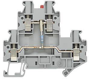 Siemens 8WH10205JF30 Doppelstockklemme 2.5mm Schrauben Grau 1St.