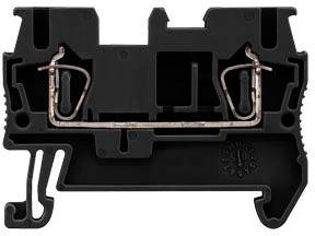 Siemens 8WH20000AF08 Durchgangsklemme 5.2mm Federzuganschluss Schwarz 1St.