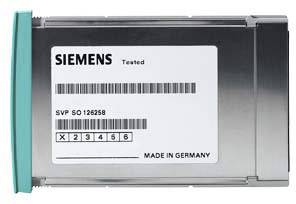 Ein silbernes Siemens-Gerät mit Etikett, darauf Text 'Tested' und Seriennummer 'SVP SO 126258'. Hergestellt in Deutschland.