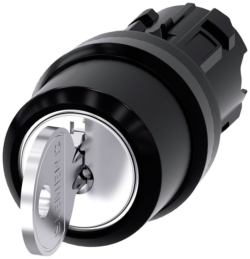 Siemens 3SU10004BN010AA0 3SU1000-4BN01-0AA0 Schlüsselschalter 2 x 45° IP66, IP67, IP69/IP69K 1St.