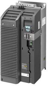 Ein schwarzes, rechteckiges elektronisches Gerät mit Lüftungsschlitzen und mehreren Anschlüssen an der Vorderseite.