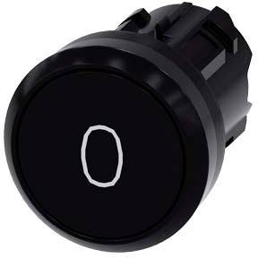 Schwarzer Kippschalter mit der Aufschrift '0', symbolisiert die Aus-Position eines elektrischen Geräts.