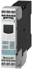 Elektronisches Relais von Siemens mit Anzeige und Steuerungsknöpfen. Dient zur Überwachung und Steuerung elektrischer Systeme.