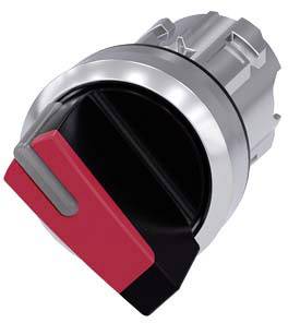 Metallschalter mit rotem Hebel in mittlerer Position, geeignet für industrielle Anwendungen und Steuerungselemente.