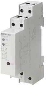 Grauer Siemens-Schütz mit Beschriftung 'SIRIUS', zwei Eingangsanschlüsse oben (L1, L2), zwei unten (A1, A2), LED-Anzeige.