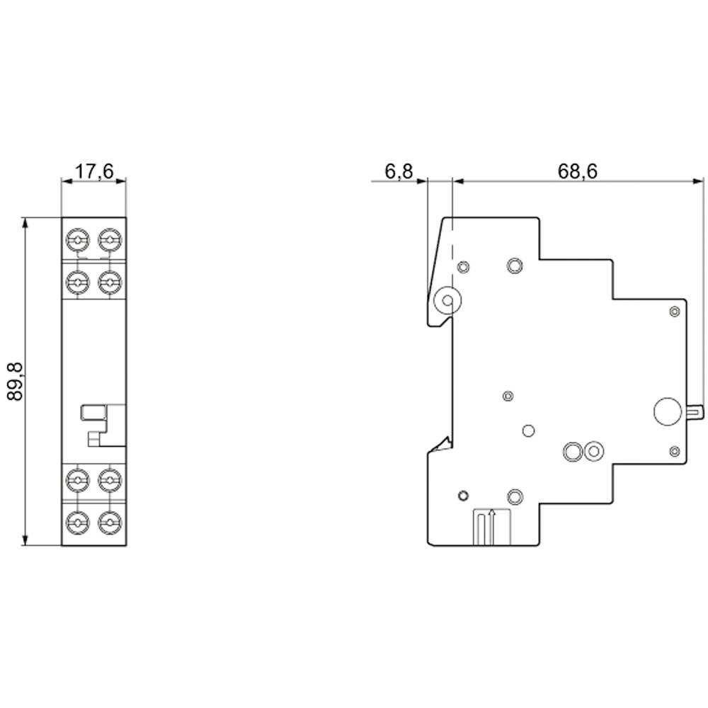 Siemens Fernschalter Hutschiene 5TT4111-2 1 Schließer 250V 16A 1St.