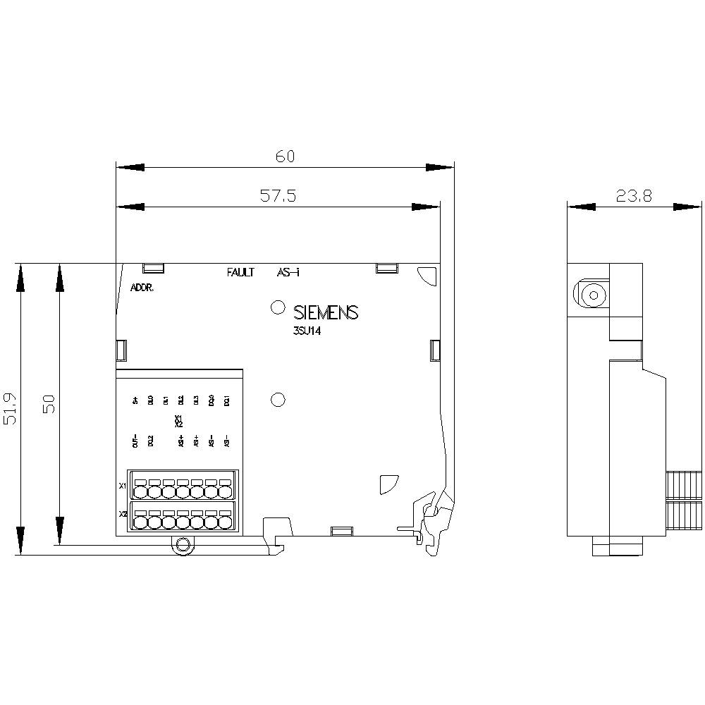 Siemens 3SU14001EJ106AA0 3SU1400-1EJ10-6AA0 Interface 36.1V IP20 1St.