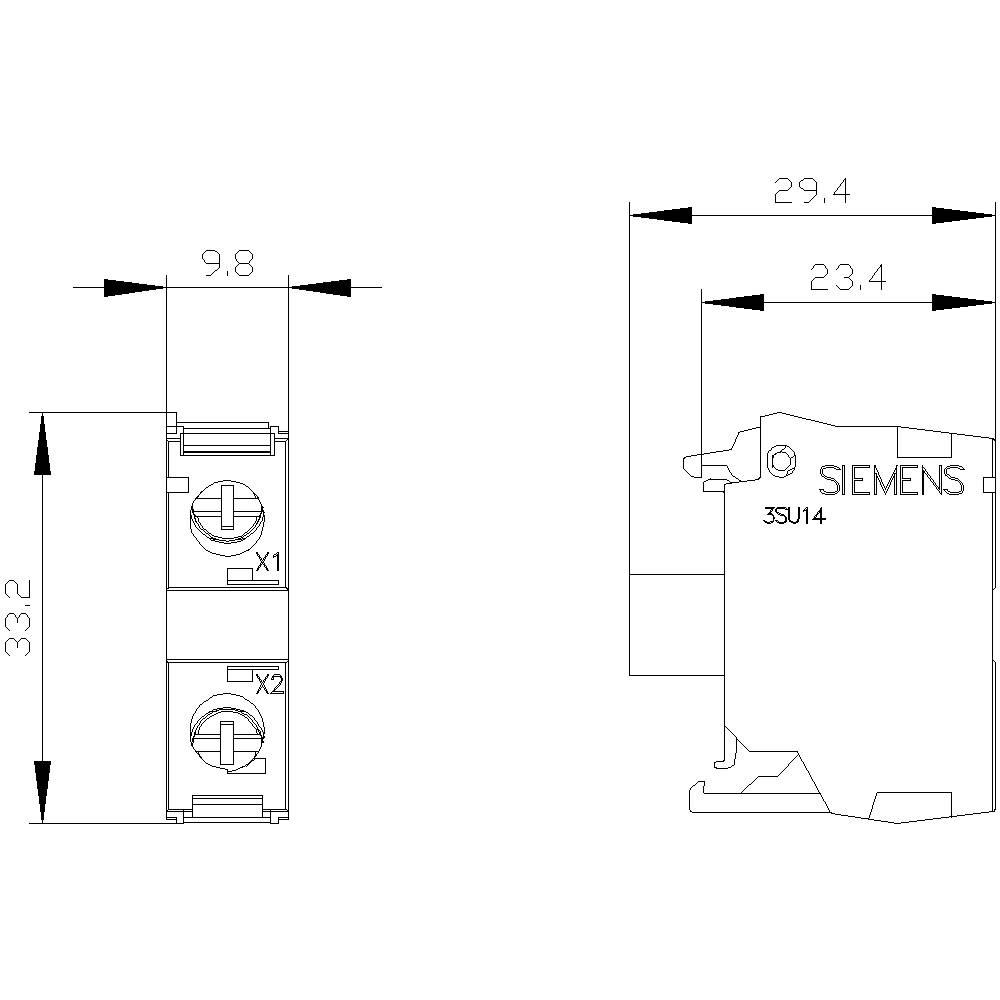 Siemens 3SU1401-1BH30-1AA0 LED-Modul Gelb 240V 1St.