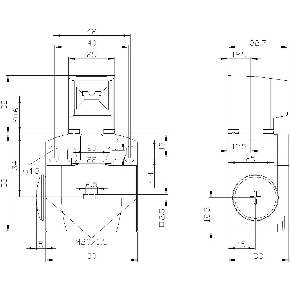Siemens 3SE52421QV40 3SE5242-1QV40 Sicherheits-Positionsschalter 3A IP66, IP67 1St.