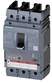 Schwarzer Siemens-Leistungsschalter mit Hebel und Aufschrift 'Danger'. Geeignet zur Steuerung elektrischer Schaltungen.