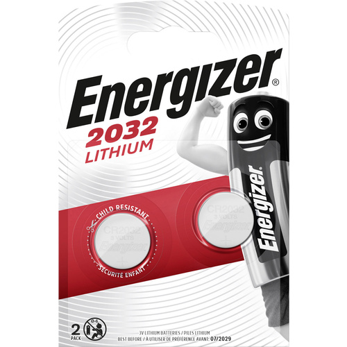 Energizer CR2032 Knopfzelle CR 2032 Lithium 240 mAh 3V 2St.