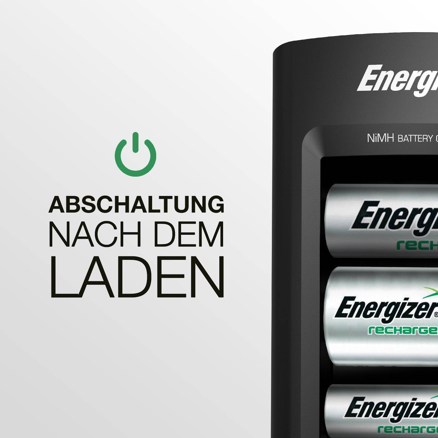 Energizer Universal Rundzellen-Ladegerät NiMH Micro (AAA), Mignon (AA), Baby (C), Mono (D), 9V Block