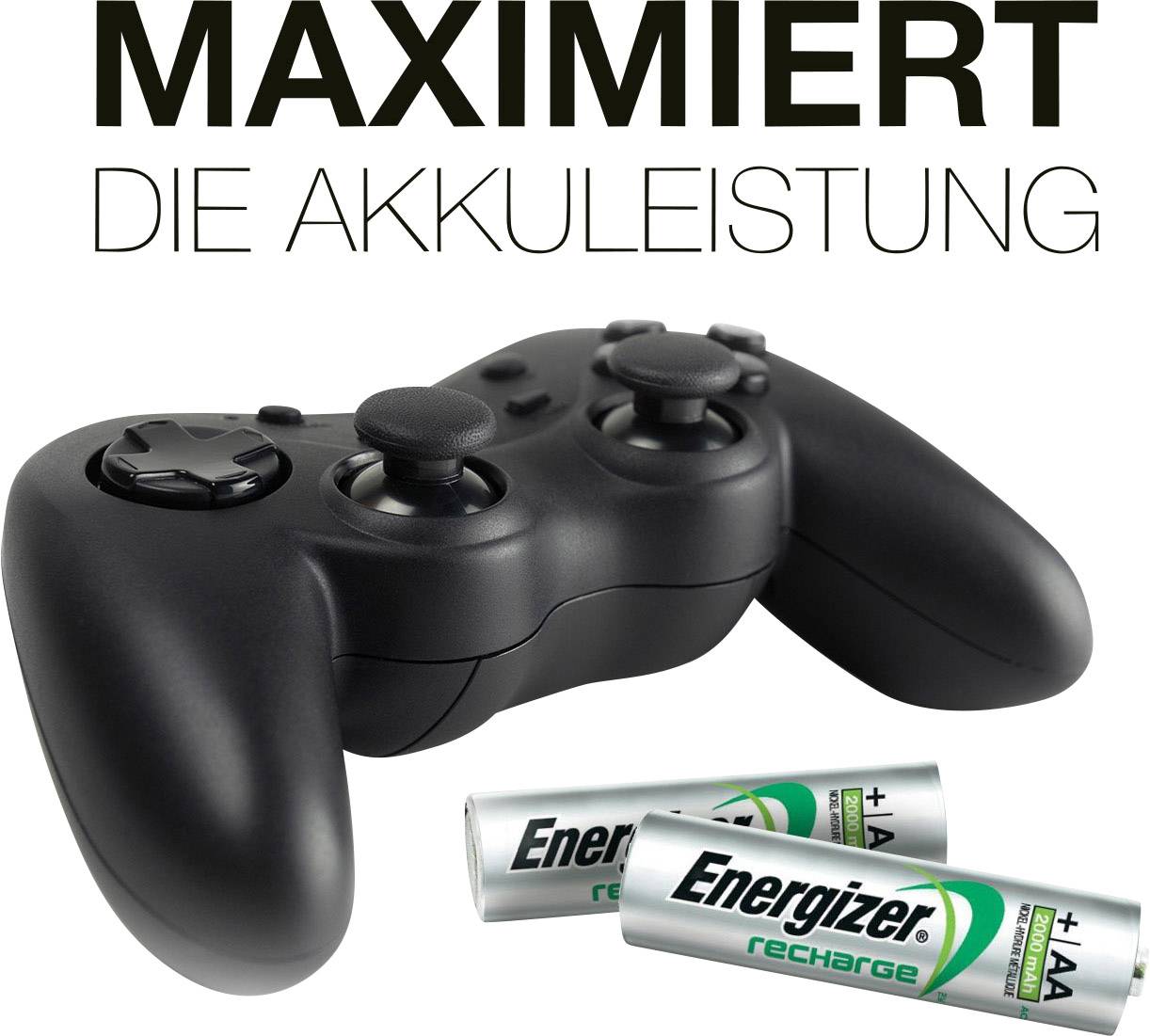 Energizer Universal Rundzellen-Ladegerät NiMH Micro (AAA), Mignon (AA), Baby (C), Mono (D), 9V Block