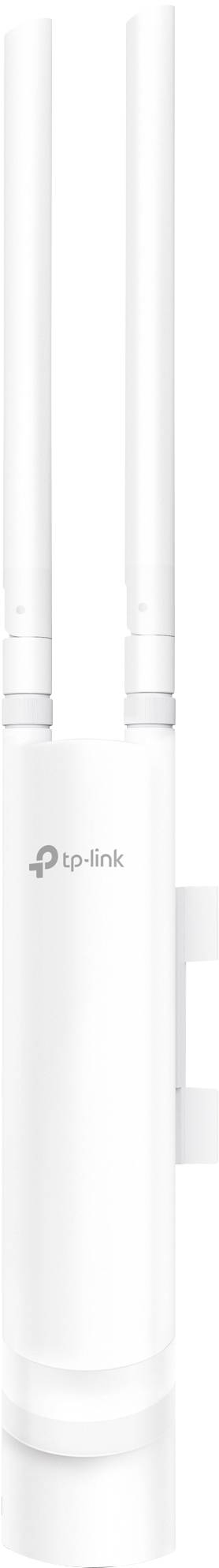 Wifi-Range-Extender von TP-Link in Weiß, mit zwei vertikalen Antennen.