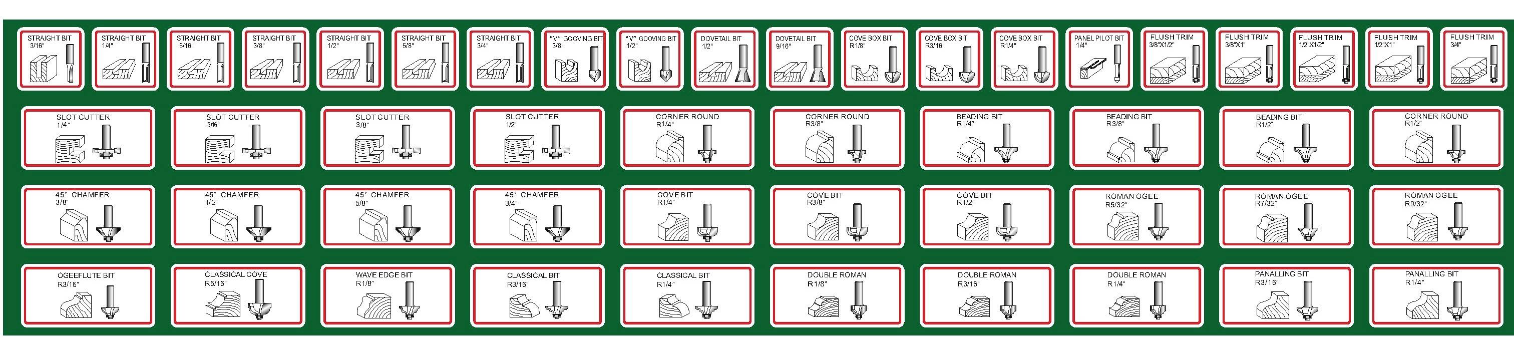 Montageanleitung für Möbel mit 44 Bildern in sechs Reihen. Jedes Bild zeigt Schritte zur Möbelmontage mit Pfeilen und kurzen Anweisungen.