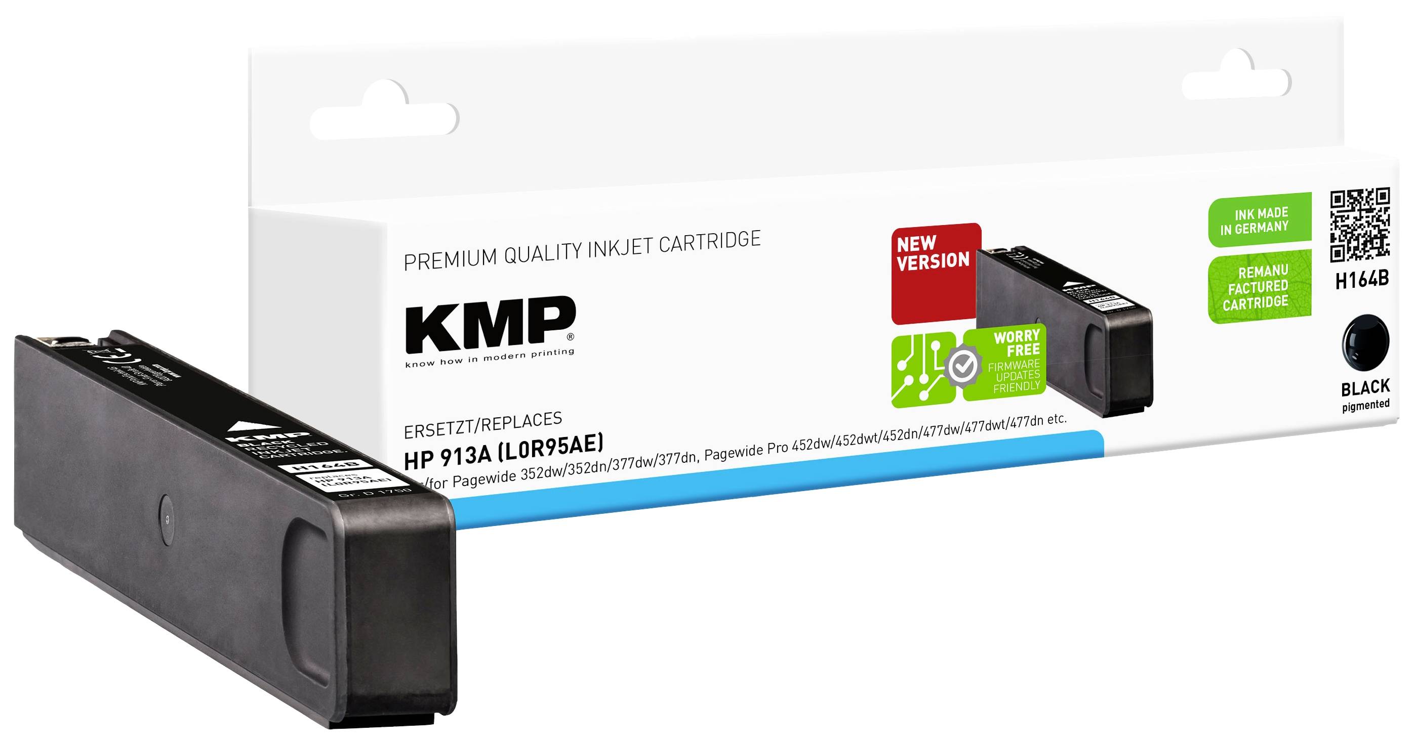 KMP Druckerpatrone ersetzt HP 913A Kompatibel Schwarz H164B 1750,4001