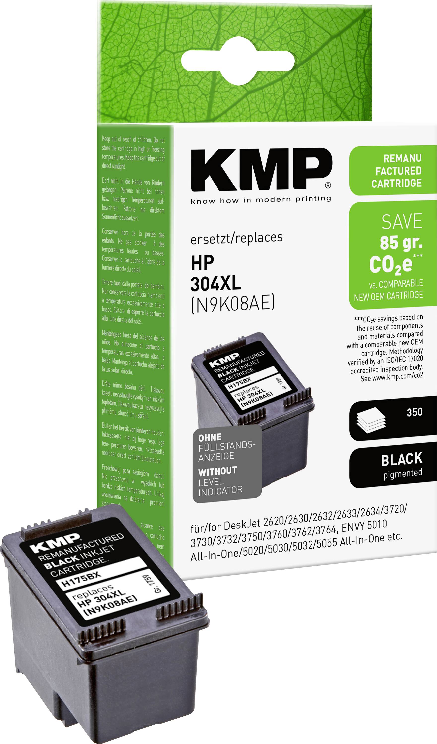 KMP Druckerpatrone ersetzt HP 304XL Kompatibel Schwarz H175BX 1759,4001