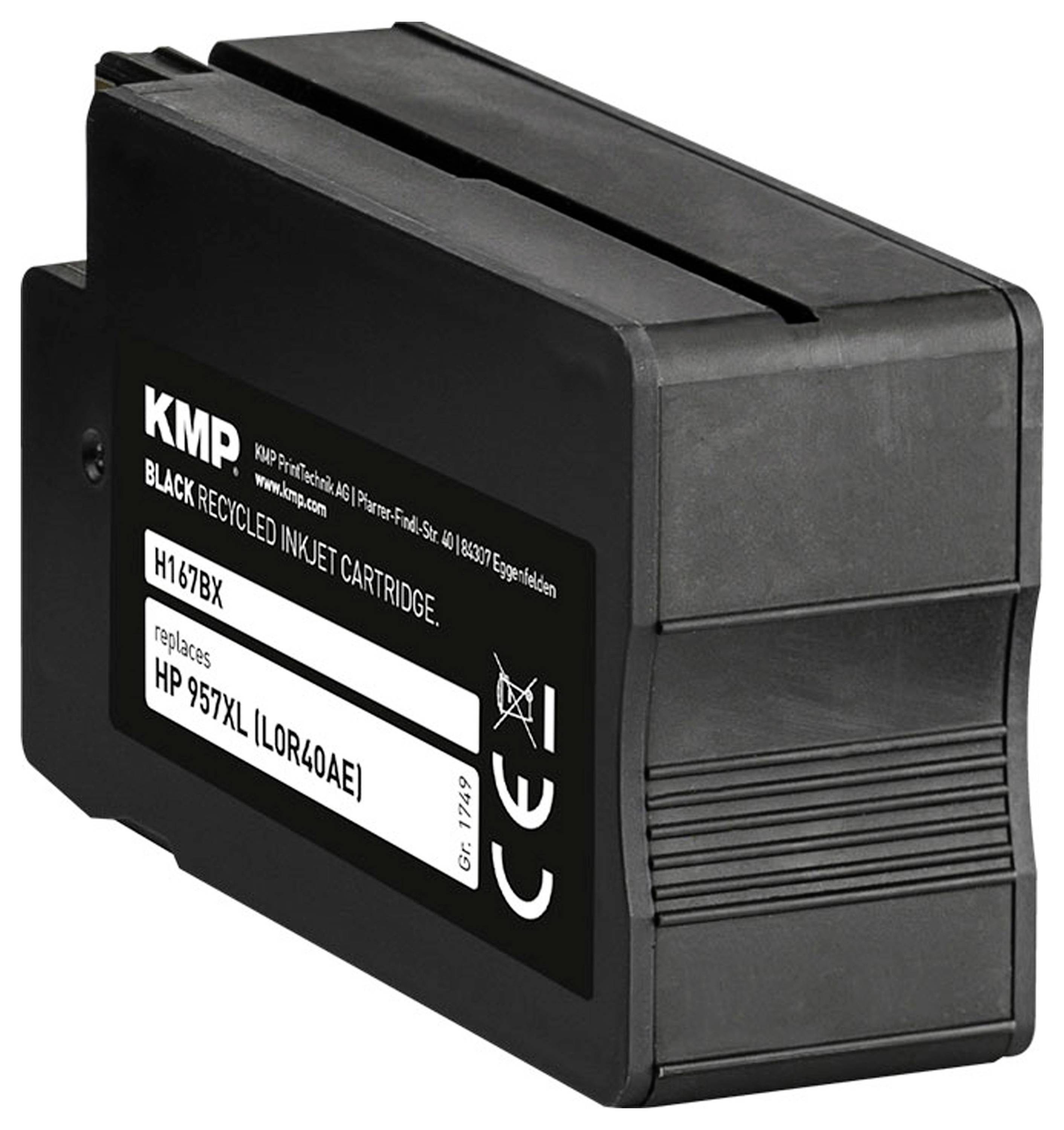 KMP Druckerpatrone ersetzt HP 957XL, L0R40AE Kompatibel Schwarz H167BX 1749,4001