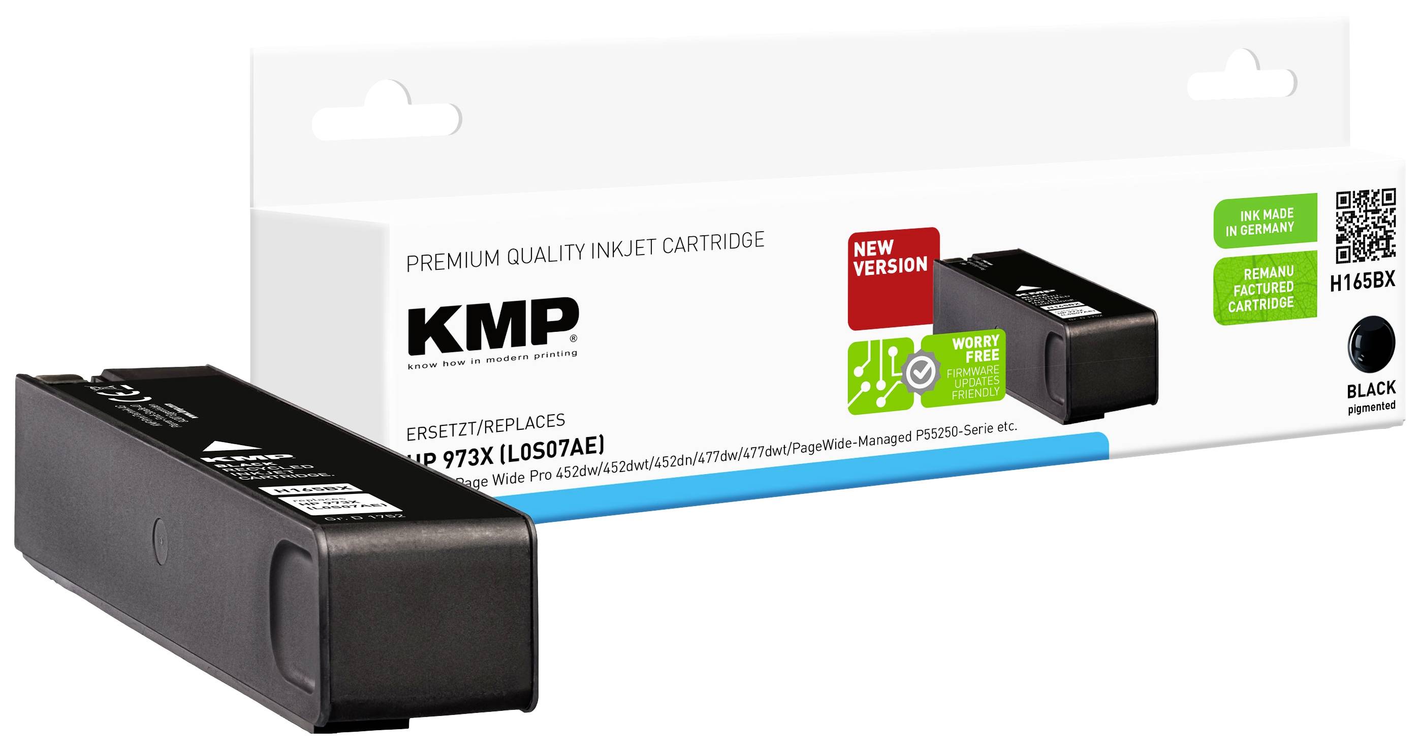 KMP H165BX - Hohe (XL-) Ausbeute - Tinte auf Pigmentbasis - 217,5 ml - 10000 Sei