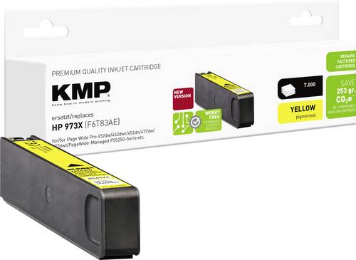 KMP Druckerpatrone ersetzt HP 973X Kompatibel Gelb H165YX 1753,4009