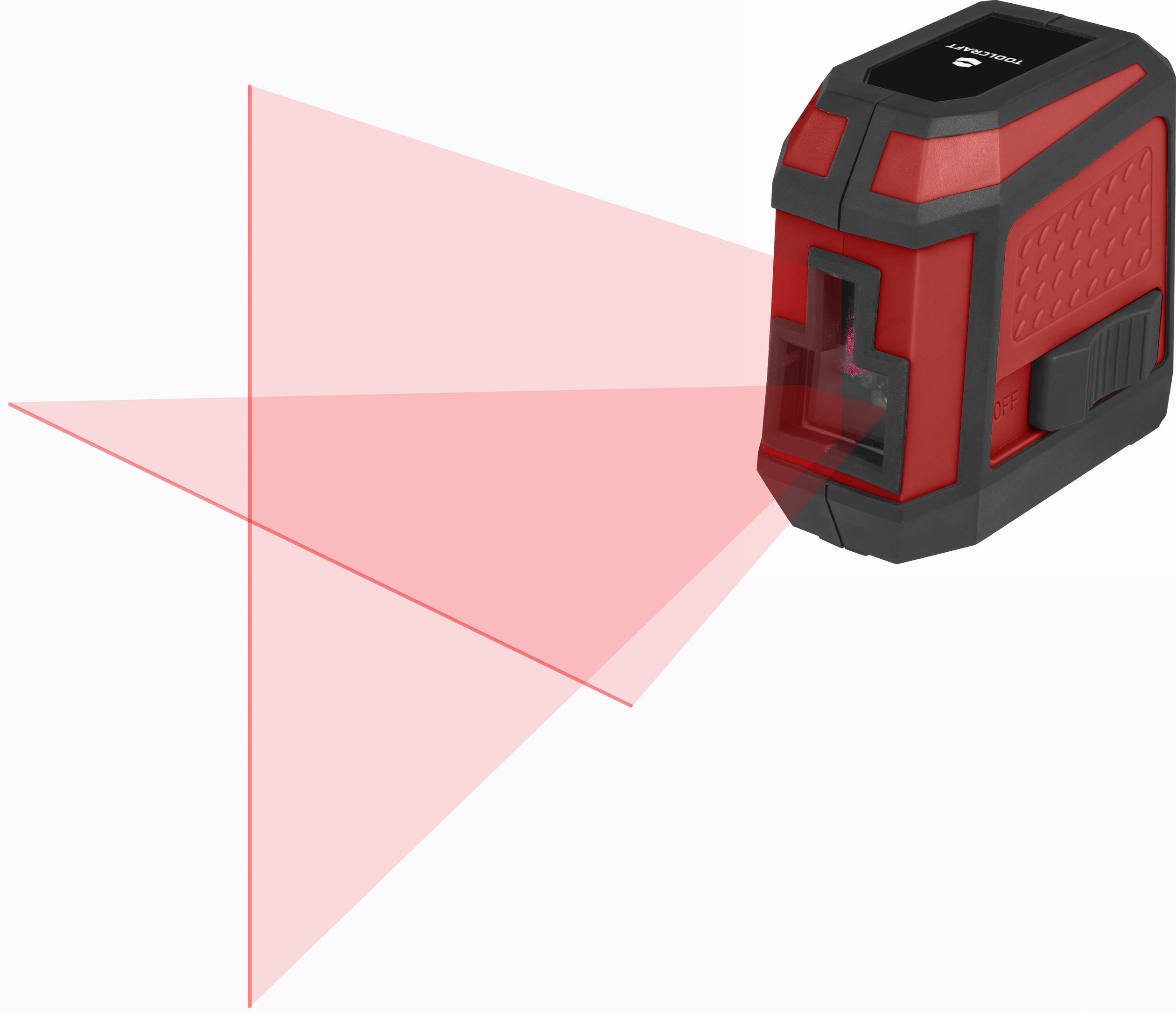 TOOLCRAFT CL12 Kreuzlinienlaser inkl. Tasche, selbstnivellierend Reichweite (max.): 12m
