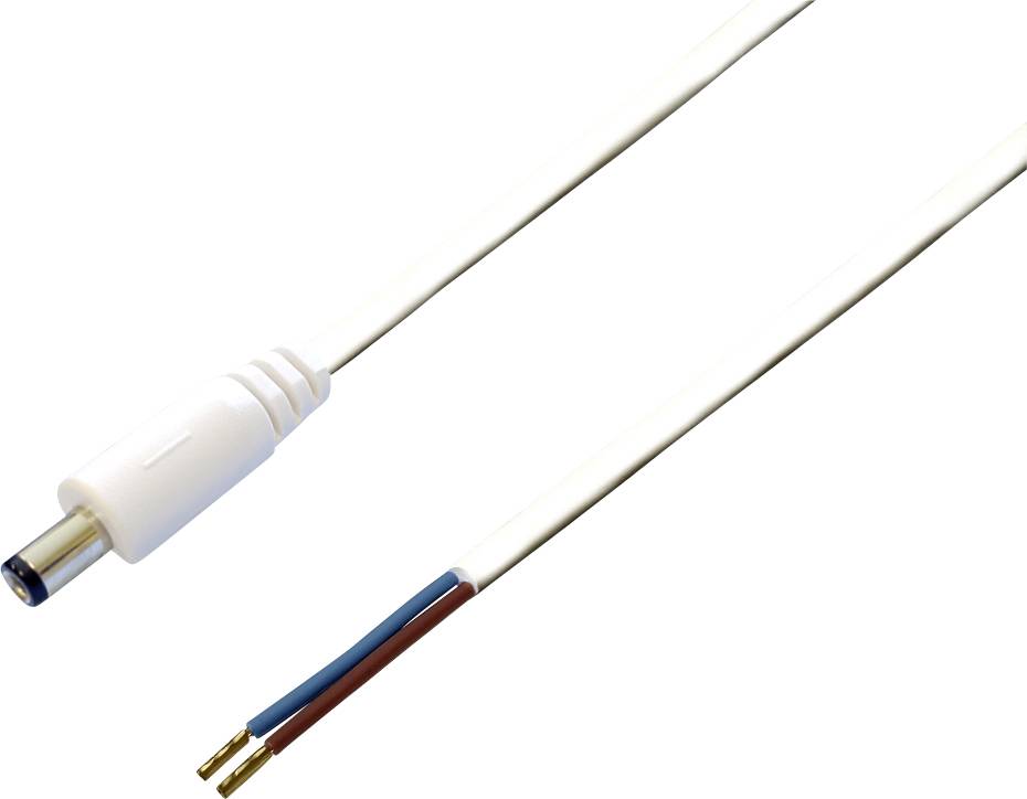 TRU COMPONENTS TC-2511310 Niedervolt-Anschlusskabel Niedervolt-Stecker - offene Kabelenden 5.50mm 2.10mm 0.50m 1St.