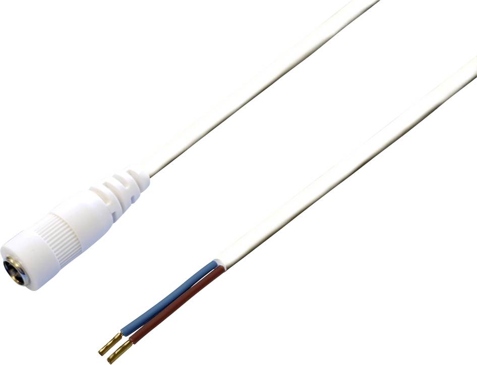 TRU COMPONENTS TC-2511324 Niedervolt-Anschlusskabel Niedervolt-Buchse - offene Kabelenden 5.50mm 2.10mm 1.00m 1St.