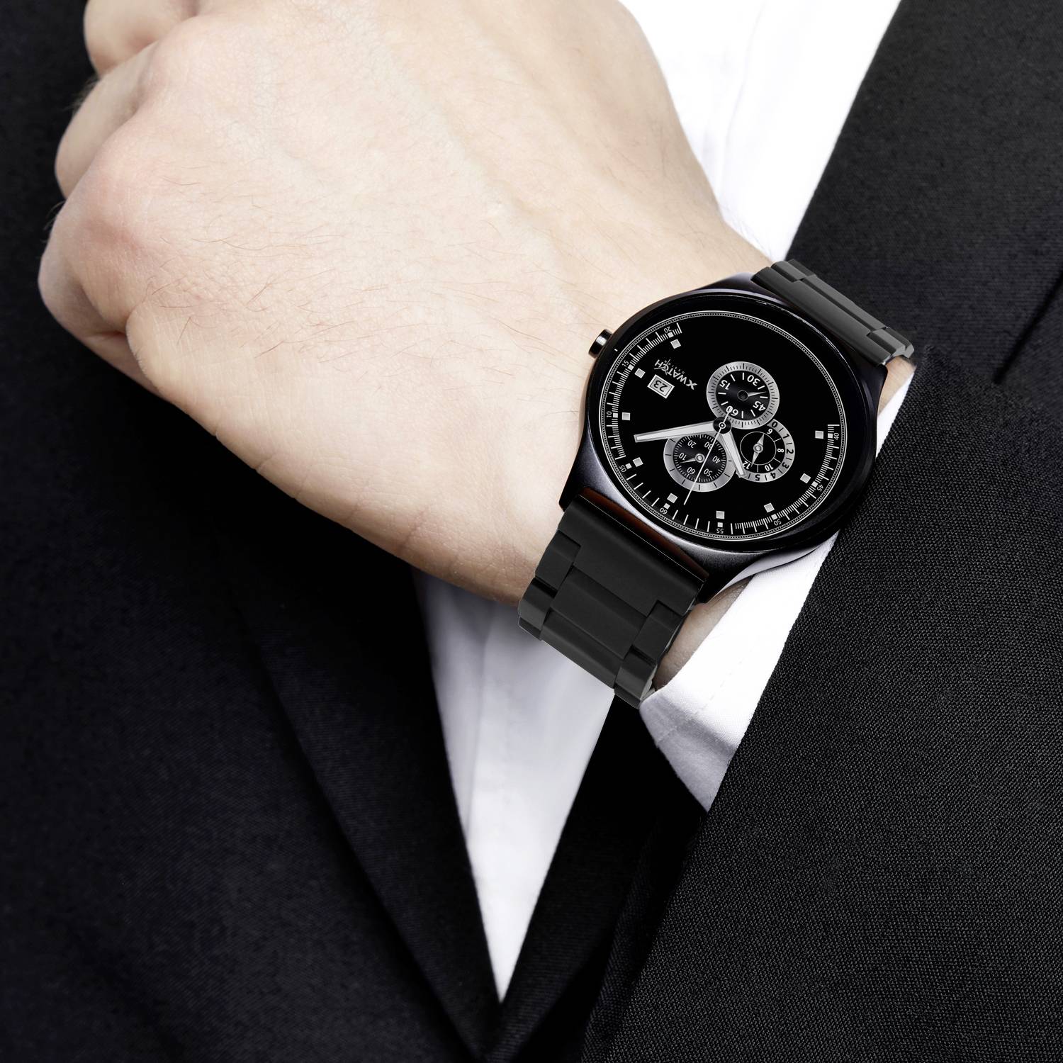 X-WATCH Qin XW Prime II Smartwatch Schwarz