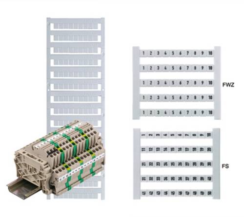 Weidmüller 0236360000 Klemmenmarkierung Weiß 500 St.