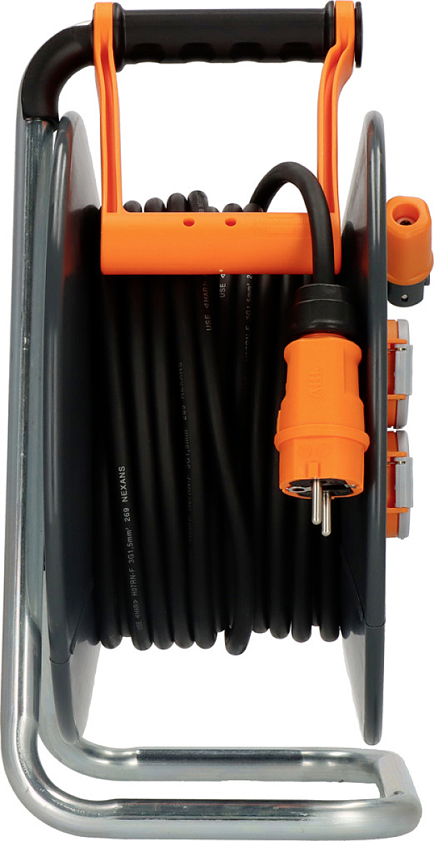 Brennenstuhl 9191250100 Kabeltrommel 25.00 m Schwarz Schutzkontakt-Stecker