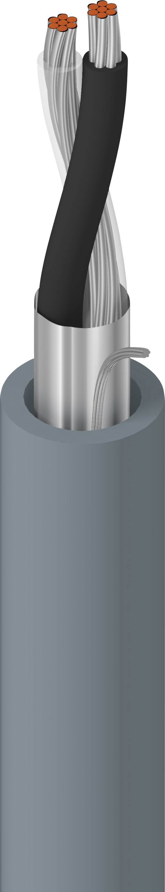 Belden 8761.00U305 Instrumentenkabel 2 x 0.35mm² Chrom Meterware