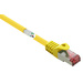 Renkforce RF-5372560 RJ45 Câble réseau, câble patch CAT 6 S/FTP 3.00 m jaune avec cliquet d'encastrement, contacts dorés