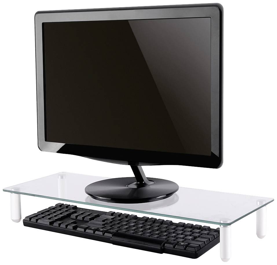 Neomounts NSMONITOR10 Monitor-Erhöhung Höhen-Bereich: 8 cm (max) Transparent