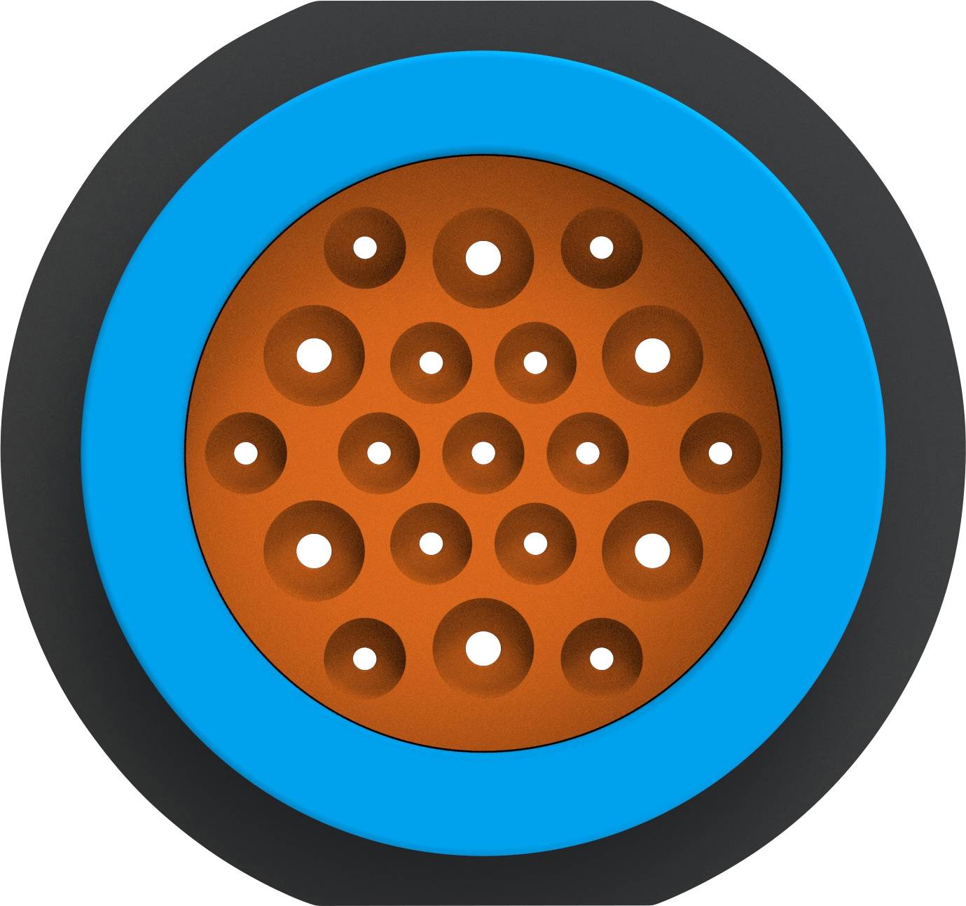 TE Connectivity HDP24-24-19SE-L017 Rundsteckverbinder Stecker Gesamtpolzahl: 19 1St.