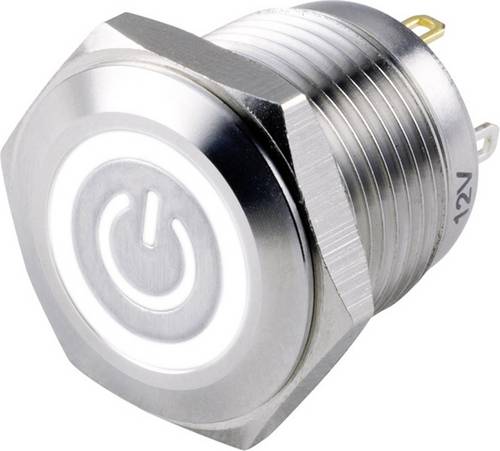 TC-GQ16F-10ET/W/12V/S Druckschalter 48 V/DC 2A 1 x Aus/(Ein) IP65 tastend 1St.