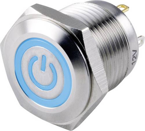 TC-GQ16F-10ET/B/12V/S Druckschalter 48 V/DC 2A 1 x Aus/(Ein) IP65 tastend 1St.