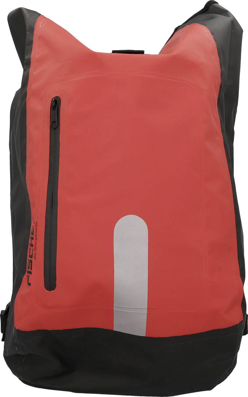 FISCHER FAHRRAD 86282 Gepäckträgertasche Rot, Schwarz