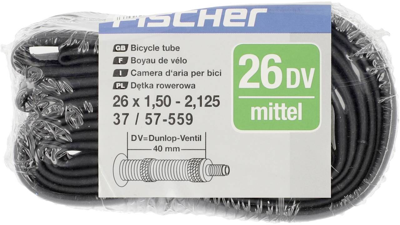 fischer fahrrad fahrradschlauch 26 zoll 85101