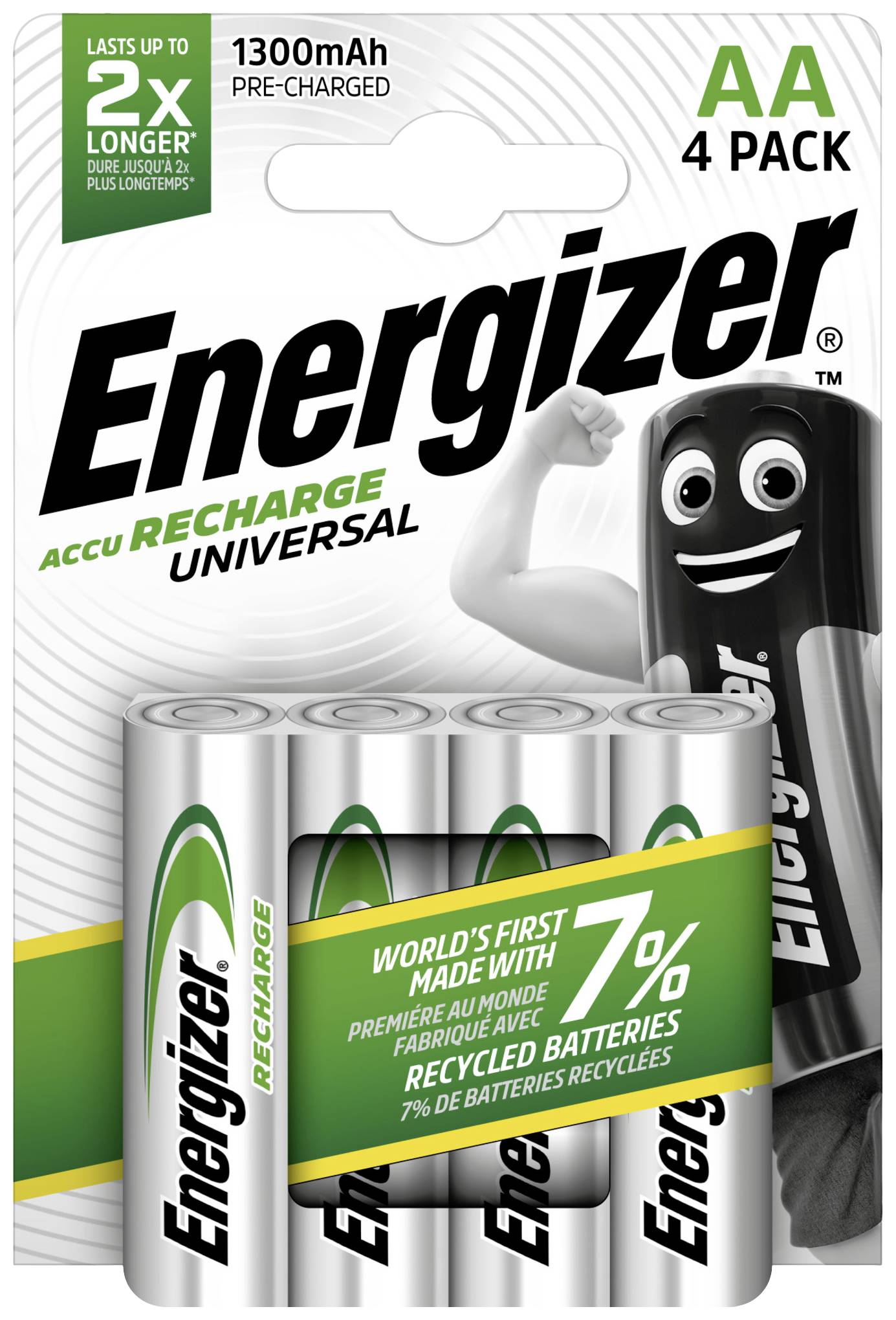 Energizer Universal HR06 Mignon (AA)-Akku NiMH 1300 mAh 1.2V 4St.