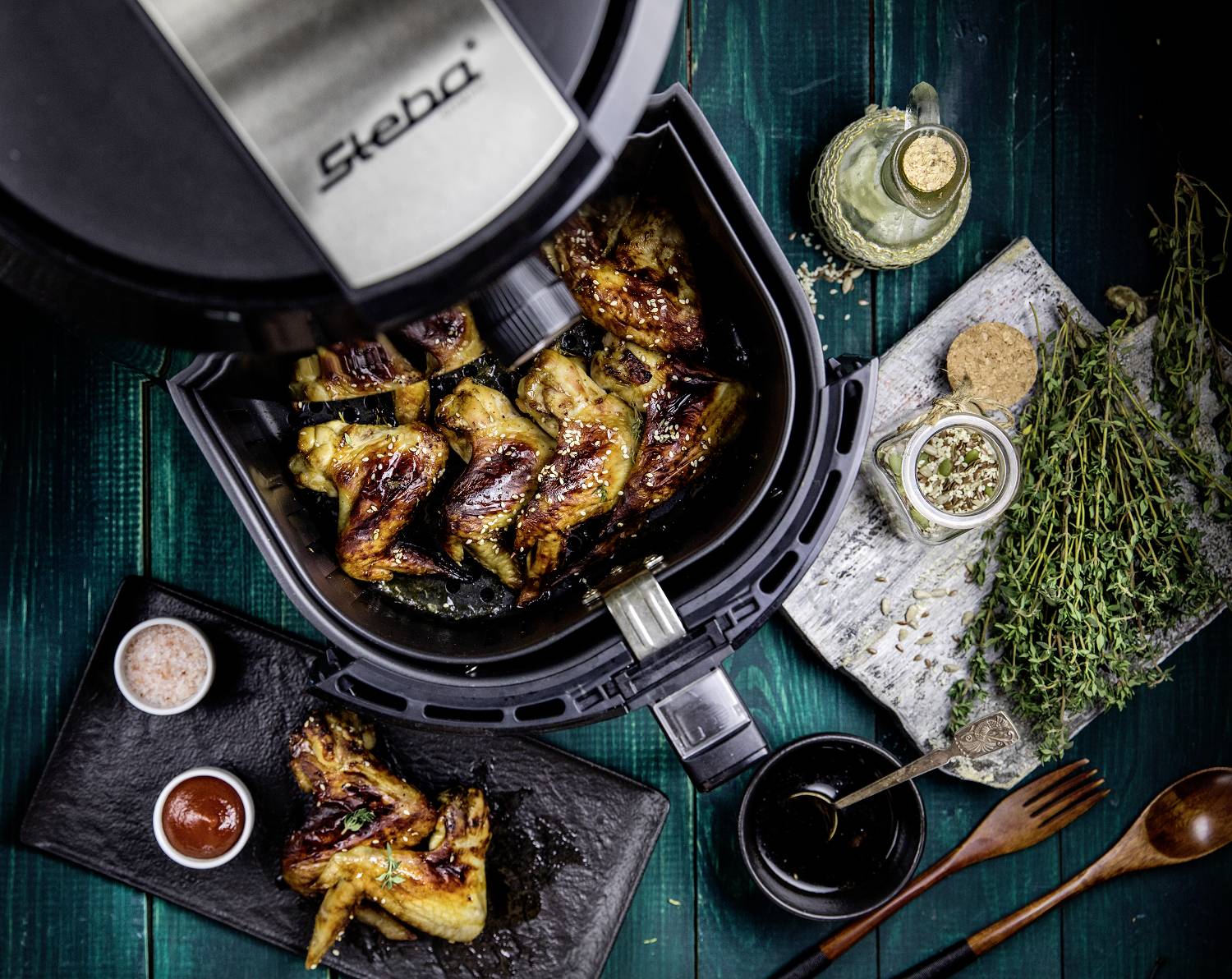 Steba HF 5000 XL Heißluft-Fritteuse 5.2 l 1800 W Schwarz