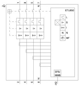 Schaltplan eines elektrischen Geräts mit fünf Schaltern, Beschriftungen 'L', 'S', 'I', 'N' und 'MF', und Anschlüssen '1-7'.