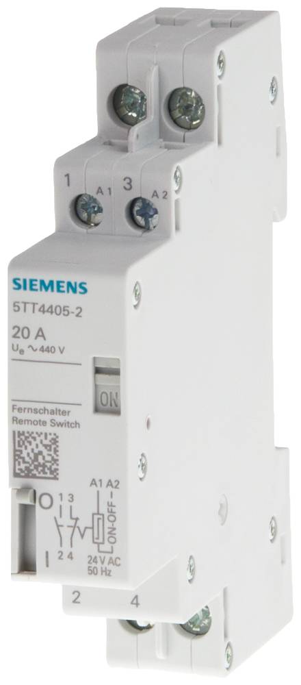 Siemens Fernschalter Hutschiene 5TT4452-2 2 Schließer 400 V 32 A 1 St.
