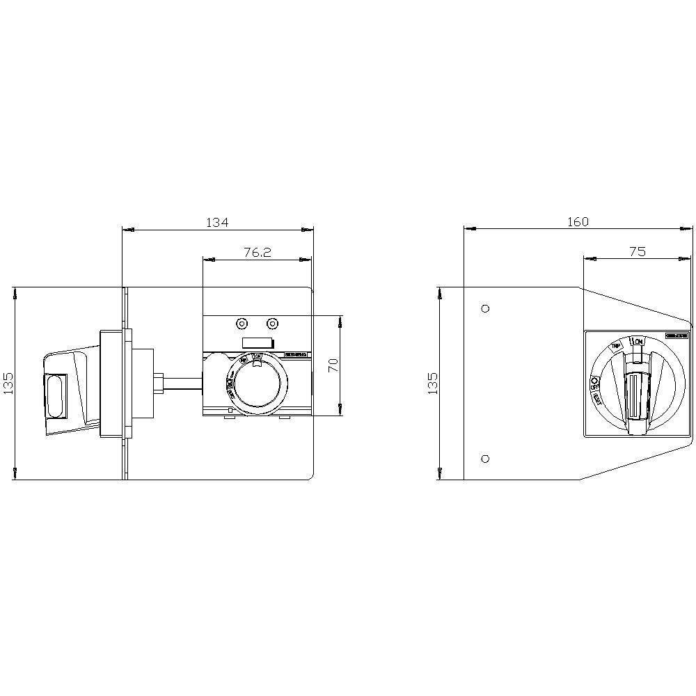 Siemens 3VA9157-0PK55 Leistungsschalterzubehör 1St.